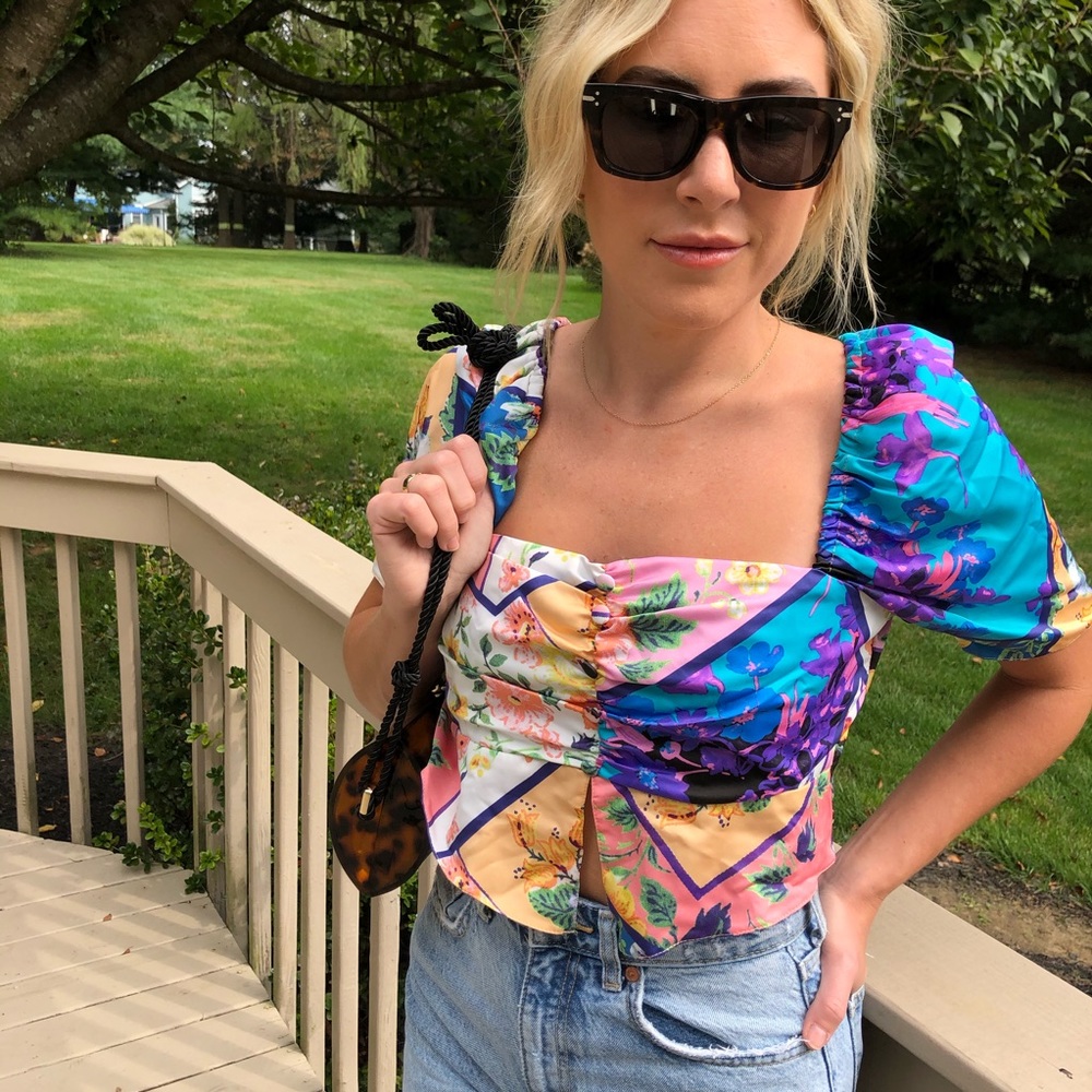 Reclaimed Vintage Ruched Cropped Top